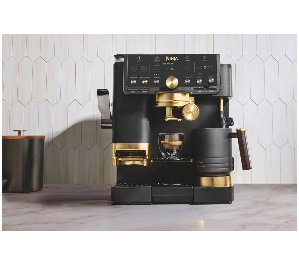 NINJA Luxe Caf&eacute; Pro by David Beckham ES771UKBK Bean to Cup Coffee Machine - Black & Gold image number 6 of 8