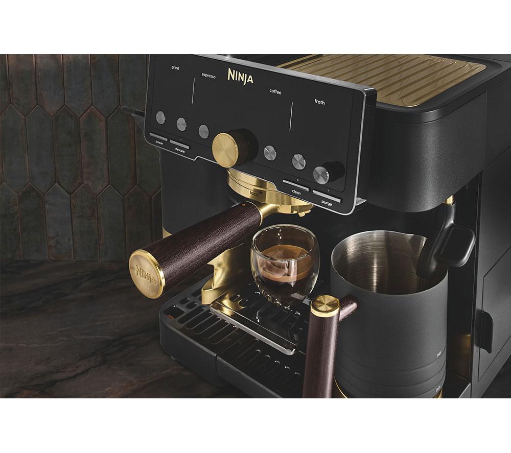 NINJA Luxe Caf&eacute; Pro by David Beckham ES771UKBK Bean to Cup Coffee Machine - Black & Gold image number 11 of 16