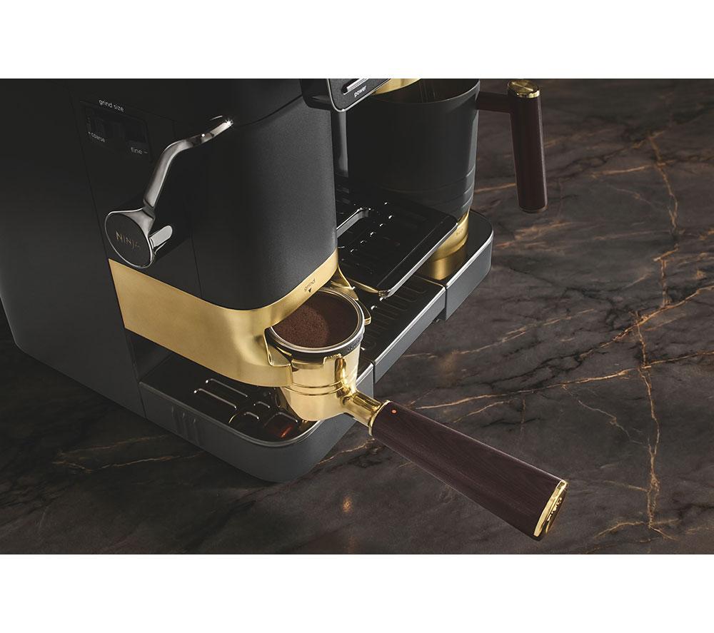 NINJA Luxe Caf&eacute; Pro by David Beckham ES771UKBK Bean to Cup Coffee Machine - Black & Gold image number 13 of 16