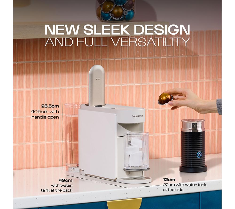 DELONGHI by De'Longhi Vertuo Up ENV200.W Smart Coffee Machine - Pearl White image number 4 of 11