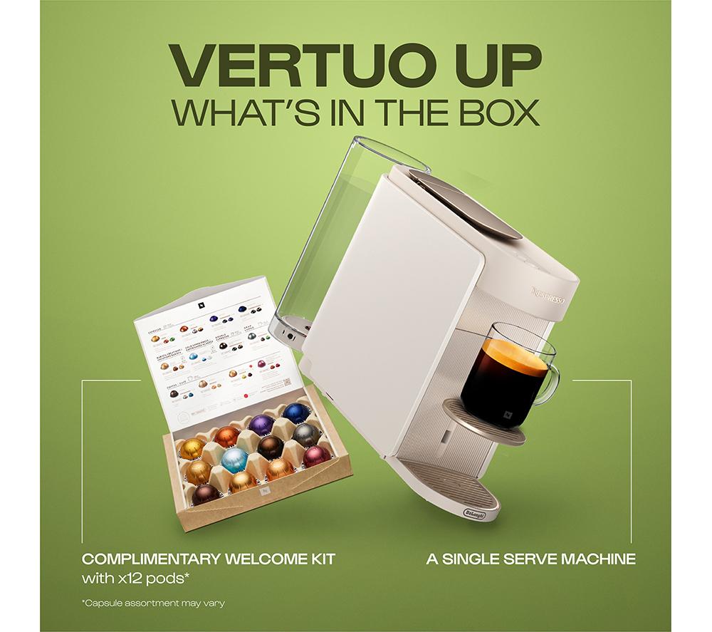 DELONGHI by De'Longhi Vertuo Up ENV200.W Smart Coffee Machine - Pearl White image number 7 of 11
