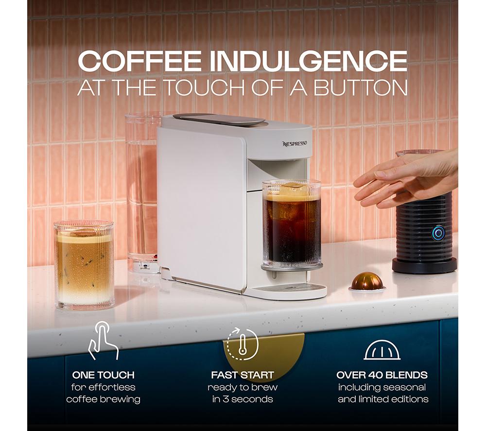 DELONGHI by De'Longhi Vertuo Up ENV200.W Smart Coffee Machine - Pearl White image number 10 of 11