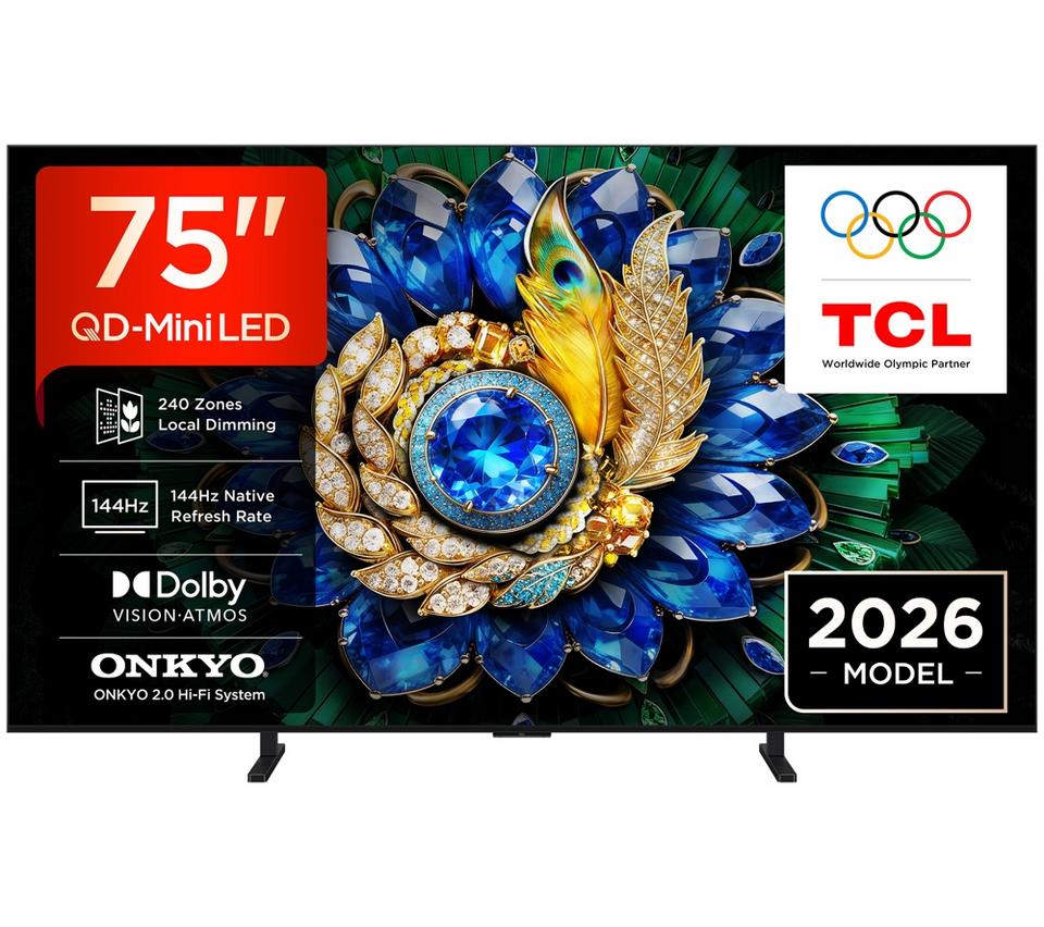TCL A400M 75" Premium QD-Mini LED 4K HDR Smart Google TV 2026 - 75A400M-UK