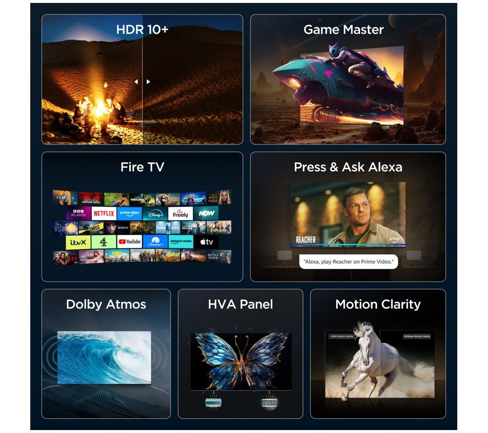 TCL V6D 55" LED 4K HDR Smart Fire TV 2026 - 55V6D-UK image number 5 of 8