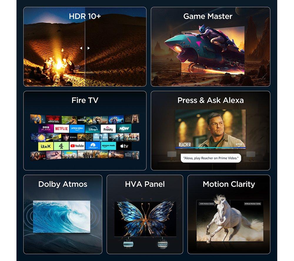 TCL V6D 50" LED 4K HDR Smart Fire TV 2026 - 50V6D-UK image number 5 of 16