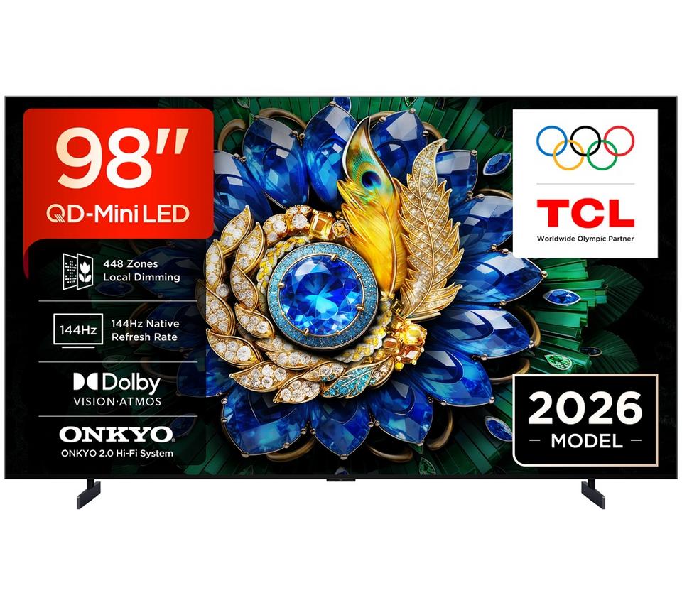 TCL A400M 98" Premium QD-Mini LED 4K HDR Smart Google TV 2026 - 98A400M-UK