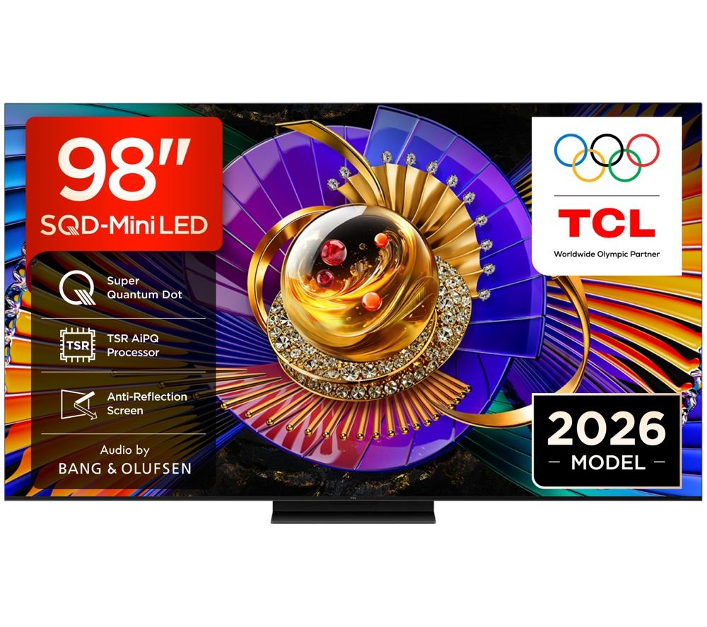 Tcl C7l 98" Sqd-Mini Led 4K Hdr Smart Google Tv - 98C7l-Uk, Black