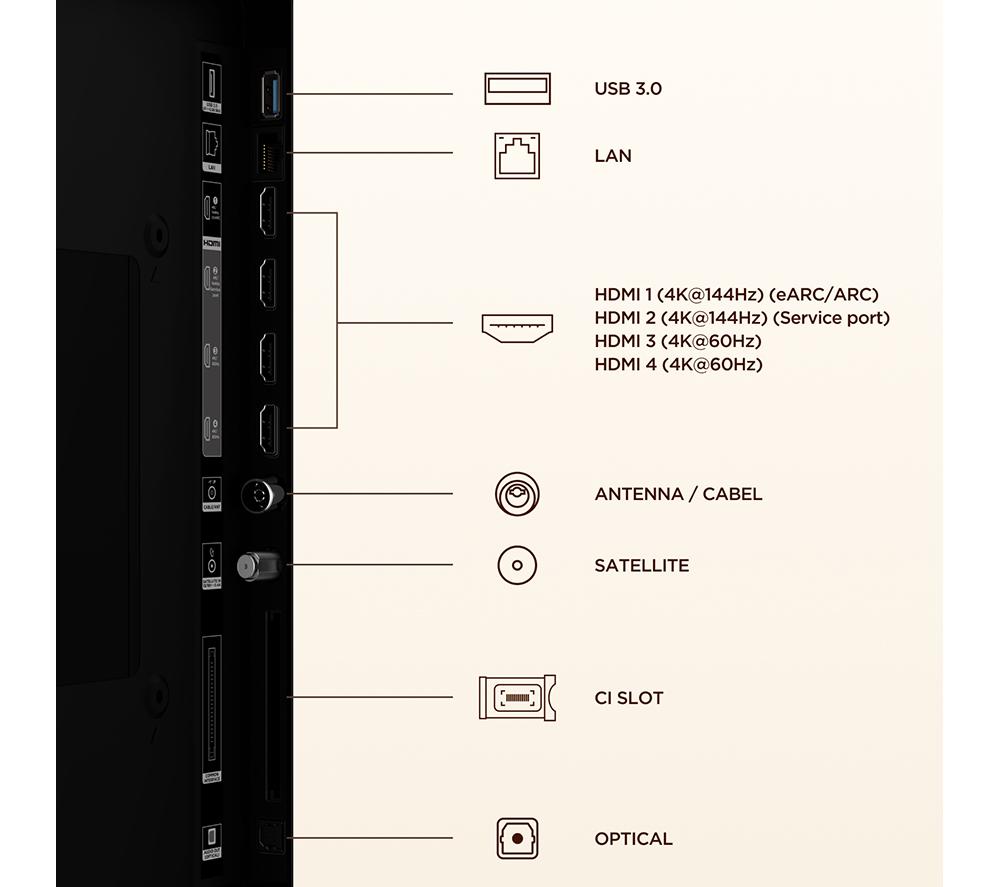 TCL NXTVISION A400 Pro 65" QLED 4K HDR Smart Google TV - 65A400 PRO-UK image number 13 of 16