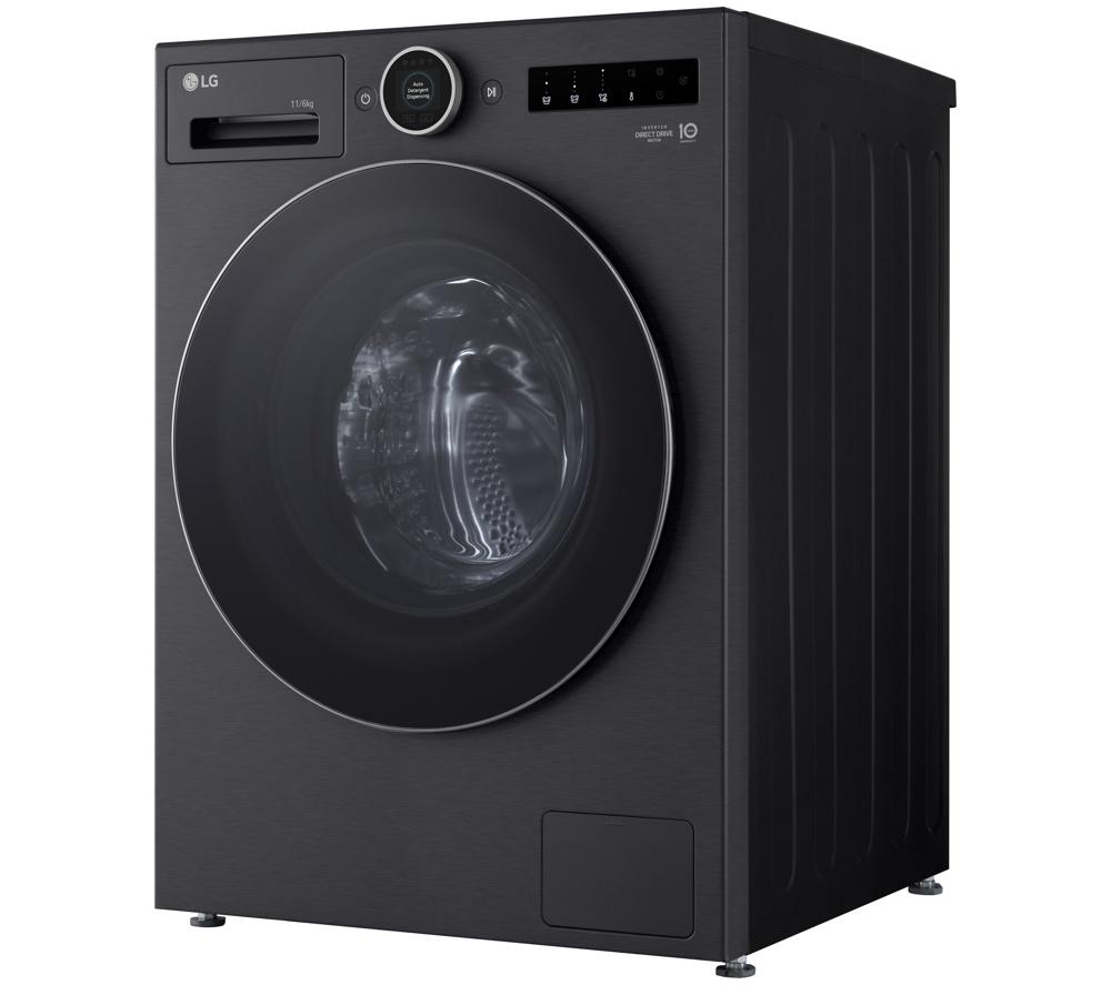 LG ELCTRNC Series 10 WHX9516TBC WiFi-enabled 11 kg Washer Dryer - Black image number 3 of 12