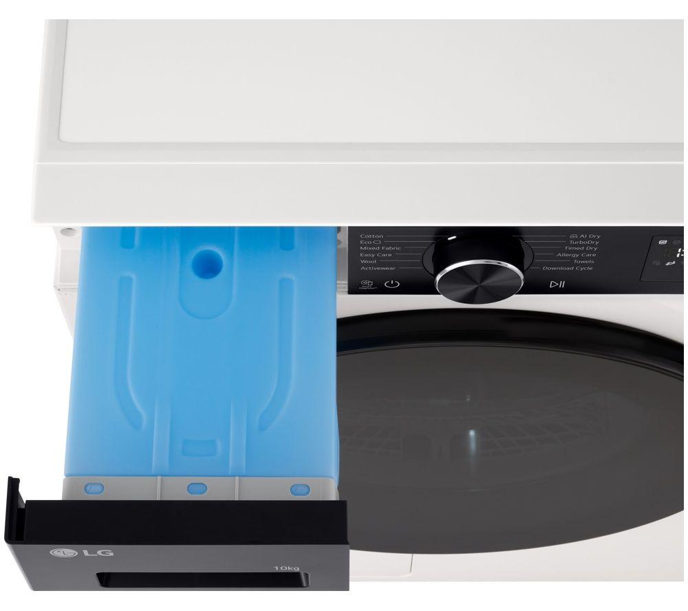 LG Series 5 RHX5010THB WiFi-enabled 10 kg Heat Pump Tumble Dryer - White image number 4 of 8