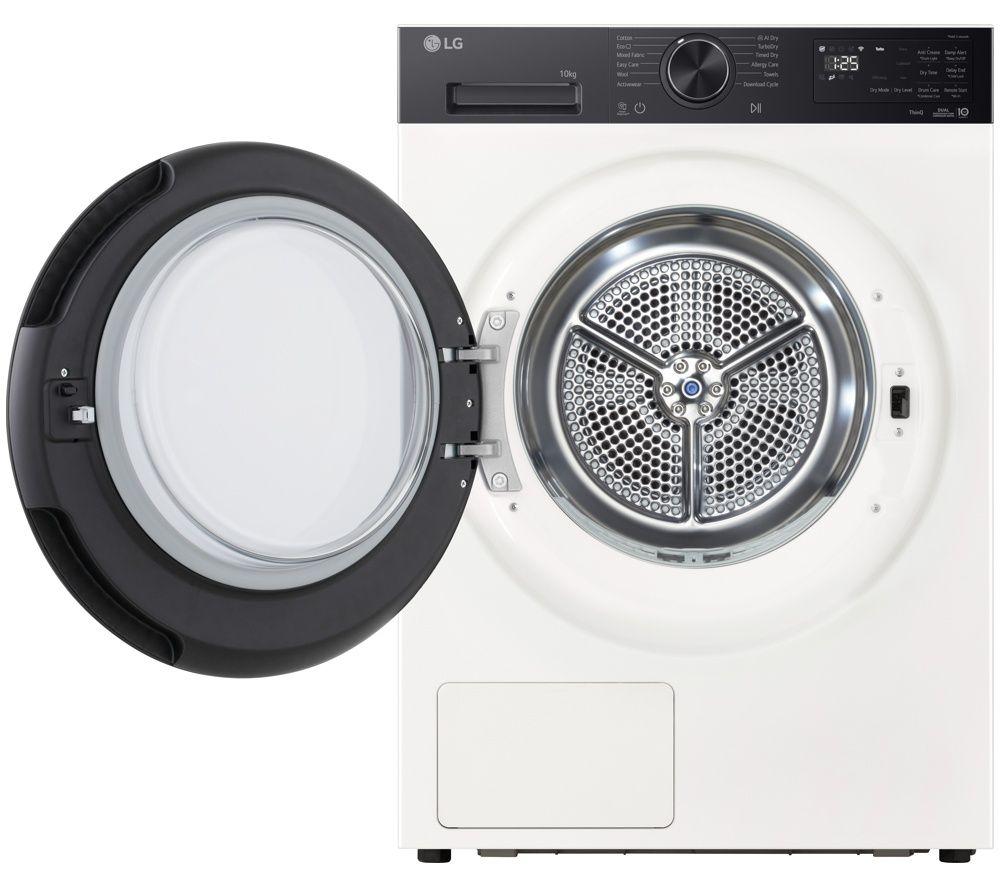 LG Series 5 RHX5010THB WiFi-enabled 10 kg Heat Pump Tumble Dryer - White image number 6 of 8