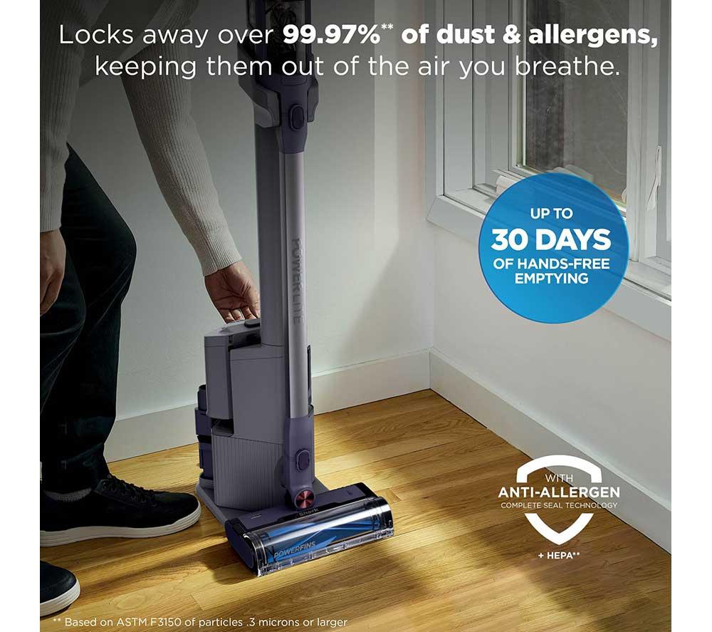 SHARK PowerLite Clean & Empty Pet BU3621UKT Cordless Vacuum Cleaner - Glacier Blue image number 6 of 13