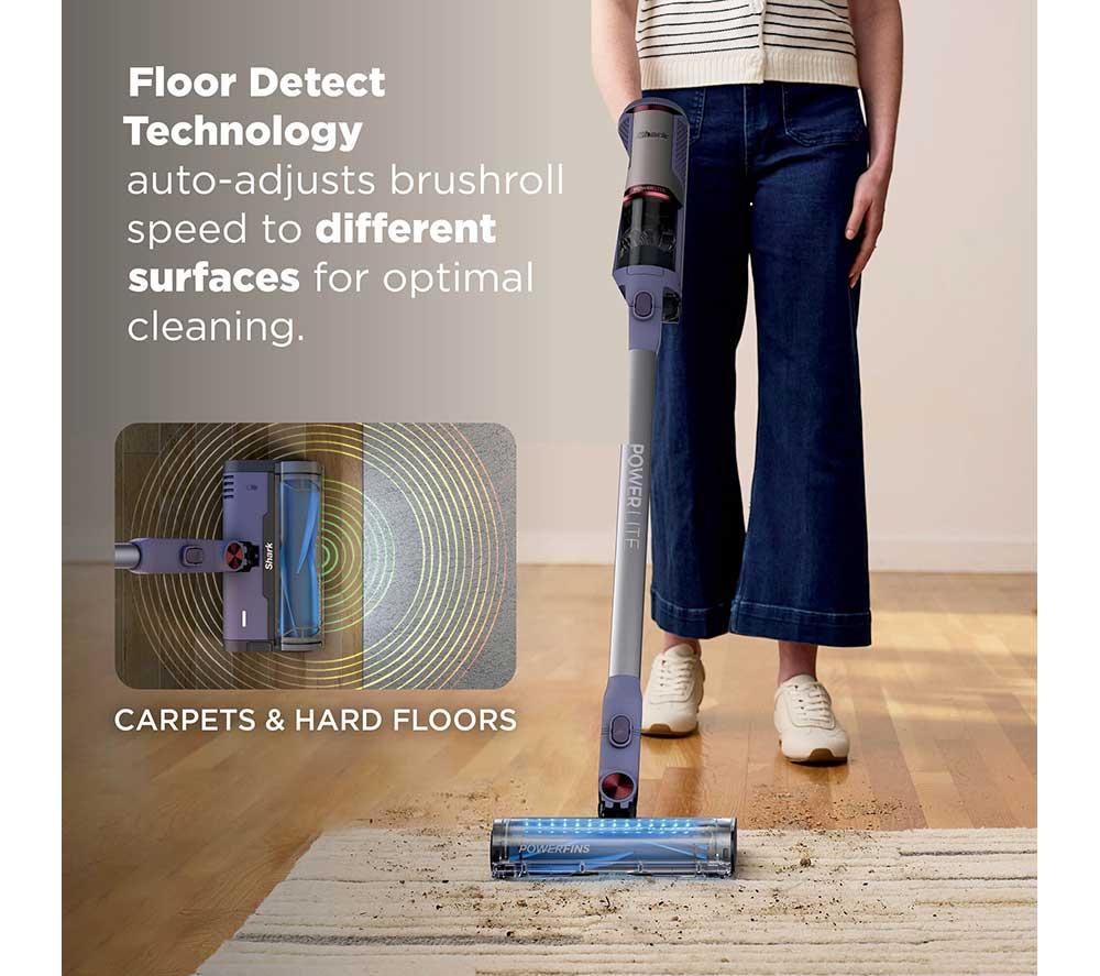 SHARK PowerLite Clean & Empty Pet BU3621UKT Cordless Vacuum Cleaner - Glacier Blue image number 7 of 13
