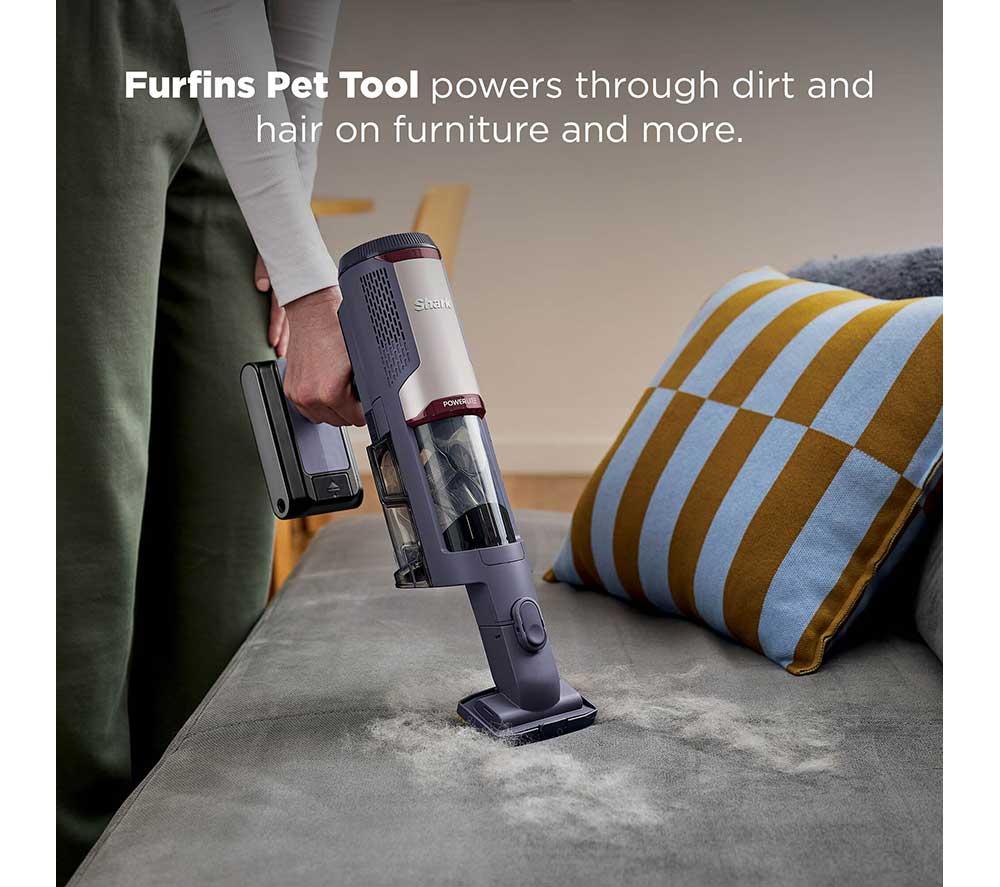 SHARK PowerLite Clean & Empty Pet BU3621UKT Cordless Vacuum Cleaner - Glacier Blue image number 9 of 13