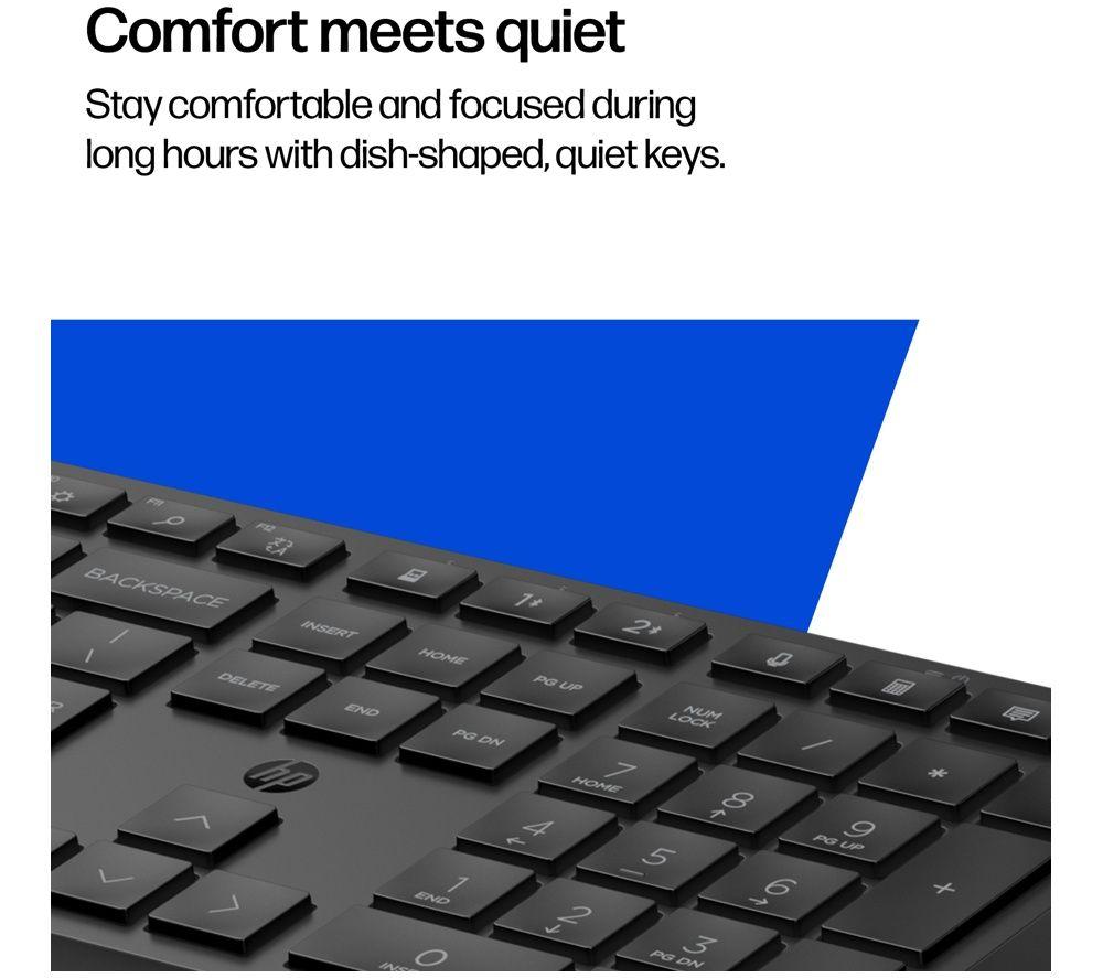 HP 490K Multi-Device Dual-Mode Wireless Keyboard - Black image number 2 of 7