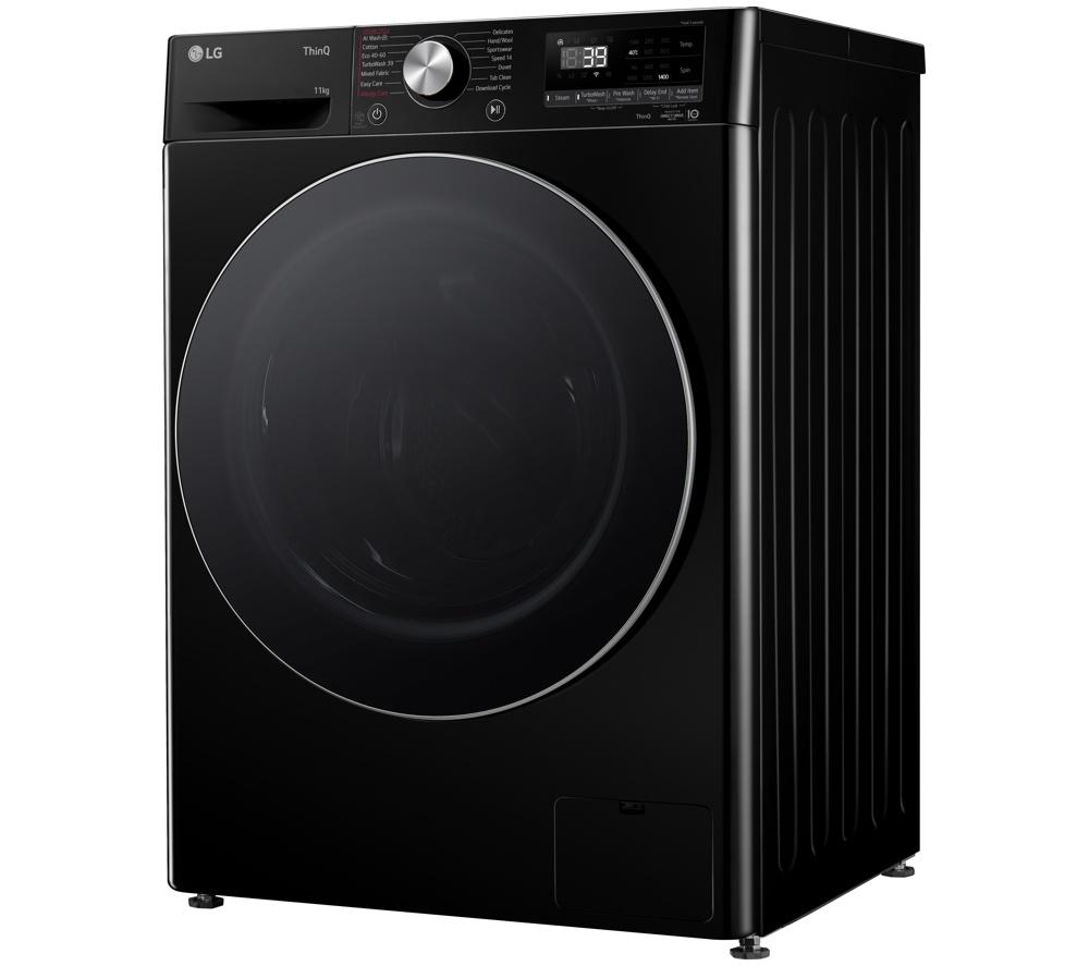 LG ELCTRNC Series 4 Pro F4Y711NCTN1 WiFi-enabled 11 kg 1400 Spin Washing Machine &ndash; Black image number 6 of 9