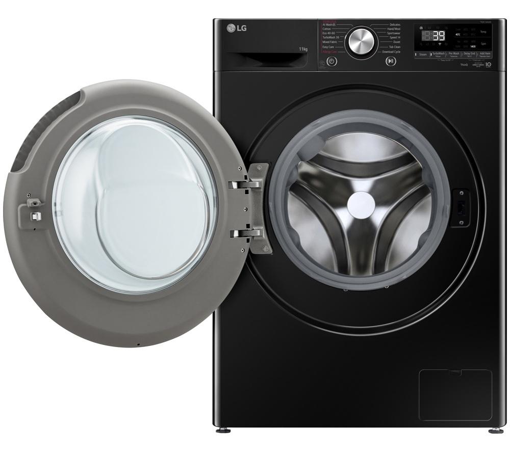 LG ELCTRNC Series 4 Pro F4Y711NCTN1 WiFi-enabled 11 kg 1400 Spin Washing Machine &ndash; Black image number 10 of 16