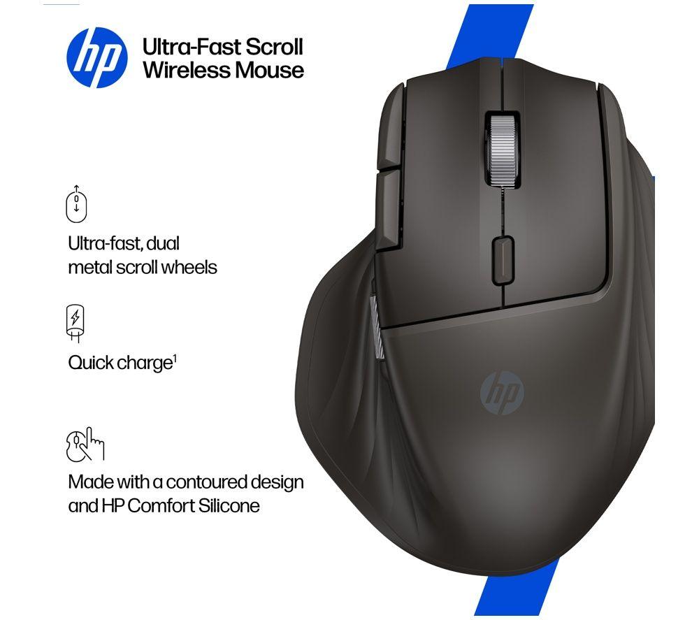 HP Ultra-Fast-Scroll 780 M Wireless Mouse - Black image number 2 of 7