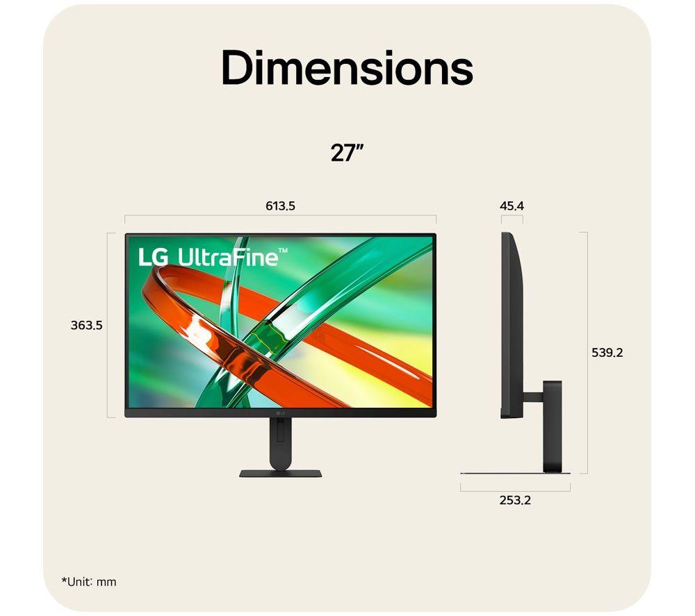 LG UltraFine 27U711B-B 4K Ultra HD 27" IPS Monitor - Black image number 8 of 8