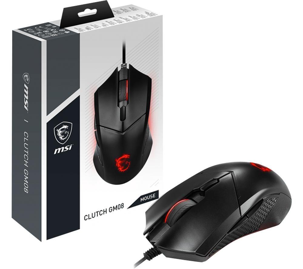 MSI Clutch GM08 Optical Gaming Mouse - Black image number 3 of 4