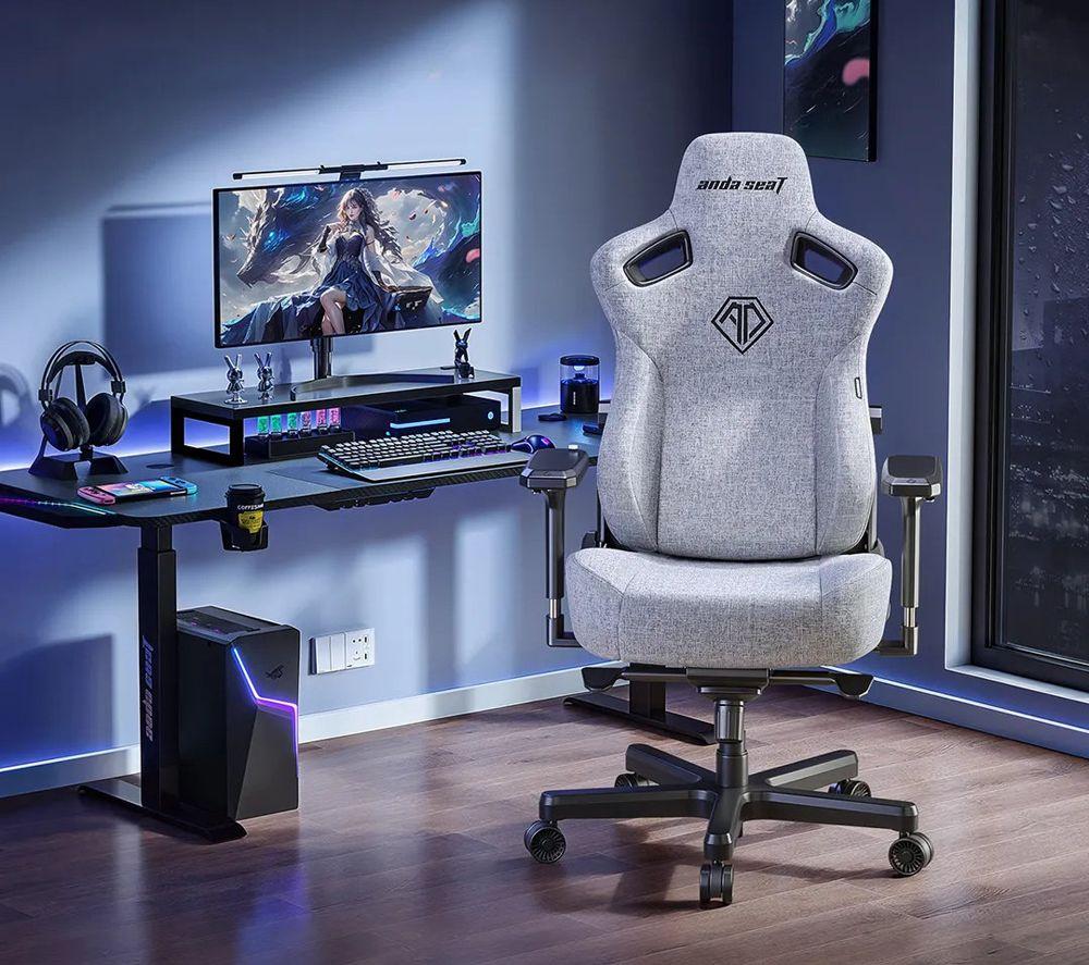 ANDASEAT Kaiser 3 Series Premium Gaming Chair - XL, Ash Grey image number 2 of 4