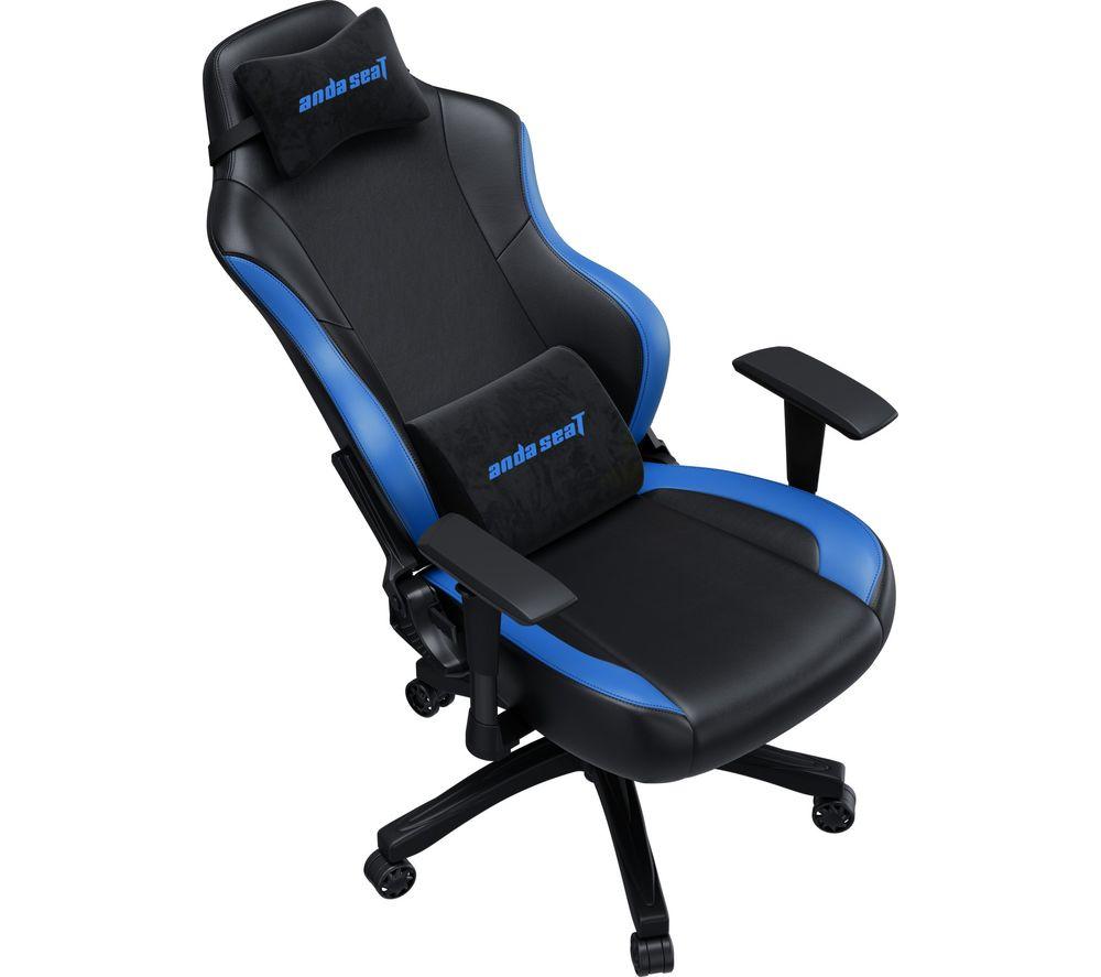 ANDASEAT Luna Premium Gaming Chair - Black & Blue image number 6 of 7