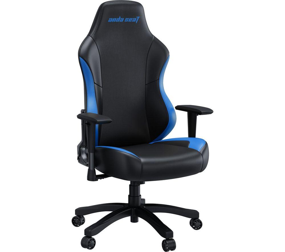 ANDASEAT Luna Premium Gaming Chair - Black & Blue image number 7 of 7