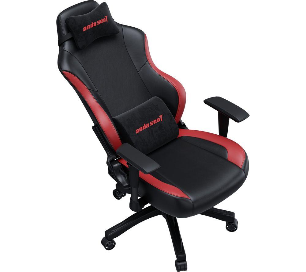 ANDASEAT Luna Premium Gaming Chair - Black & Red image number 5 of 6