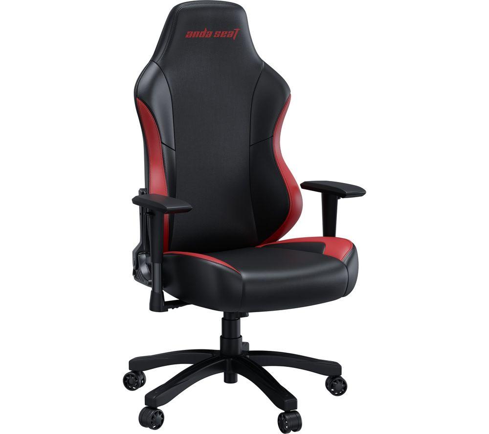 ANDASEAT Luna Premium Gaming Chair - Black & Red image number 6 of 6