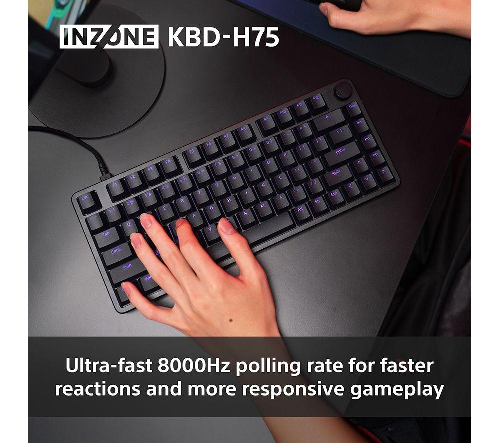 SONY INZONE KBD-H75 Gaming Keyboard - Black image number 5 of 15