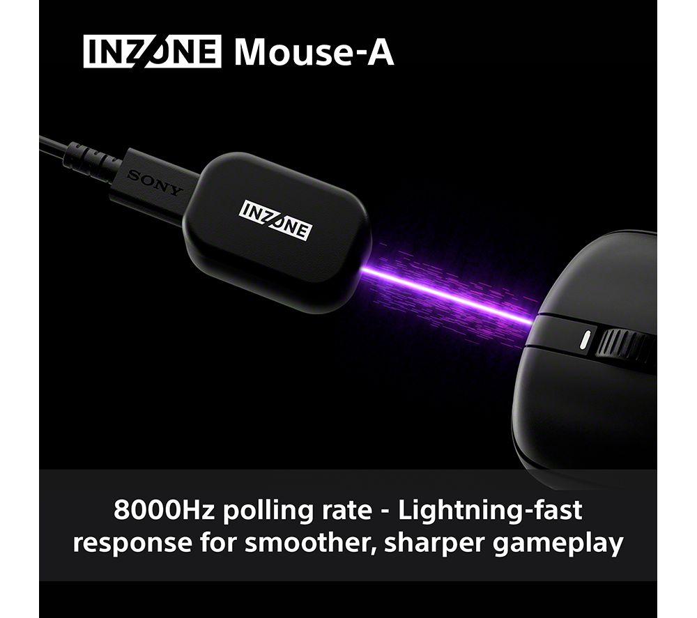 SONY INZONE Mouse-A Wireless Optical Gaming Mouse - Black image number 4 of 17