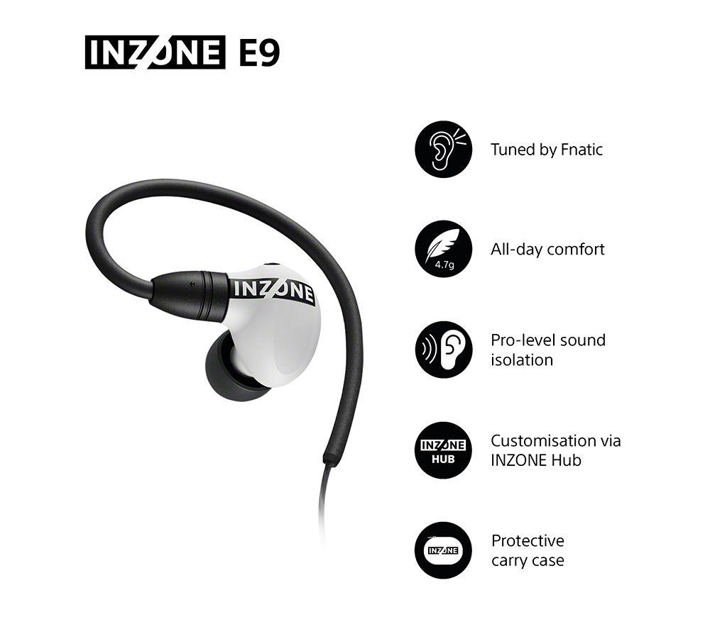 SONY INZONE E9 Gaming Earphones - White image number 2 of 12