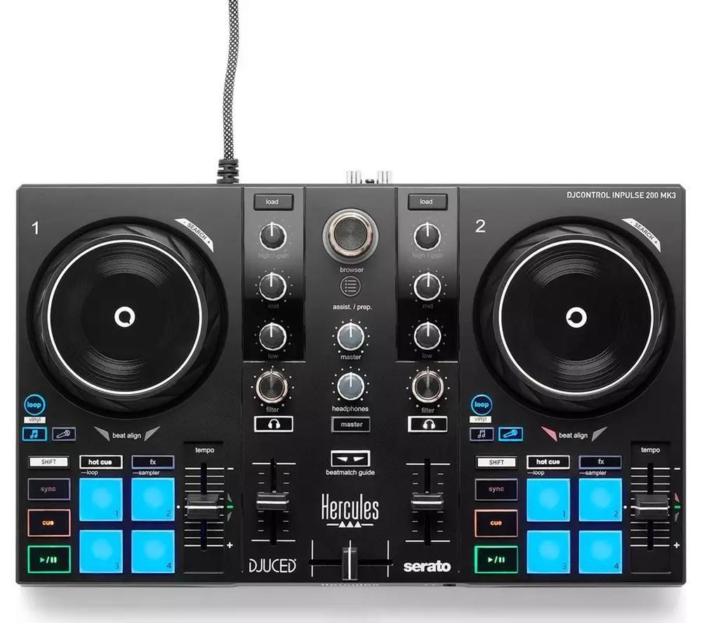 Hercules Djcontrol Inpulse 200 Mk3 Dj Controller - Black