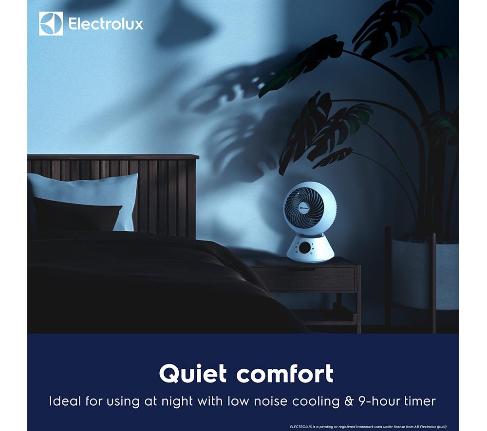 ELECTROLUX FlowAir COL1724EL 14" Desk Fan - White image number 4 of 6