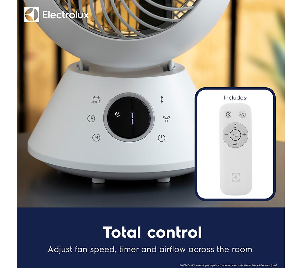 ELECTROLUX FlowAir COL1724EL 14" Desk Fan - White image number 5 of 6