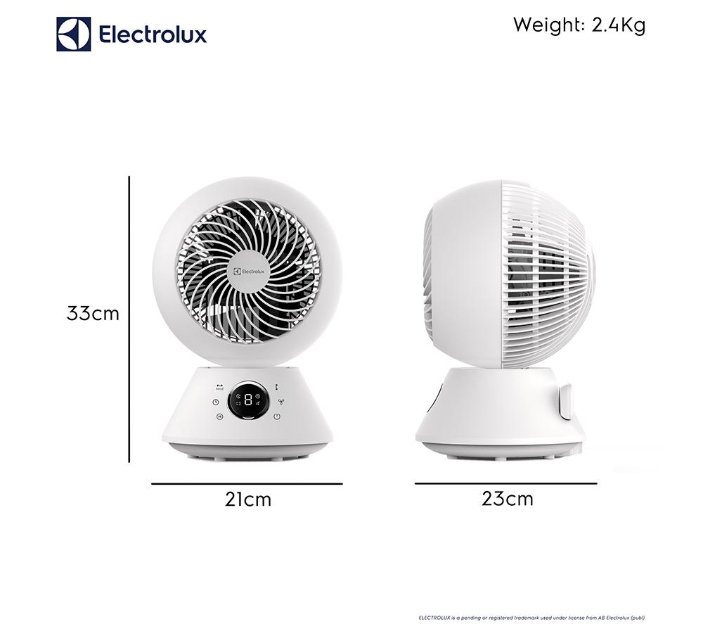 ELECTROLUX FlowAir COL1724EL 14" Desk Fan - White image number 6 of 6