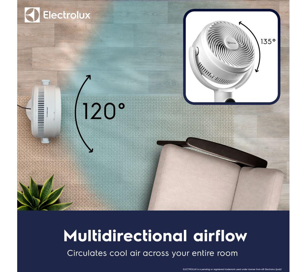 ELECTROLUX FlowAir COL1725 10" Pedestal Fan - White image number 3 of 7