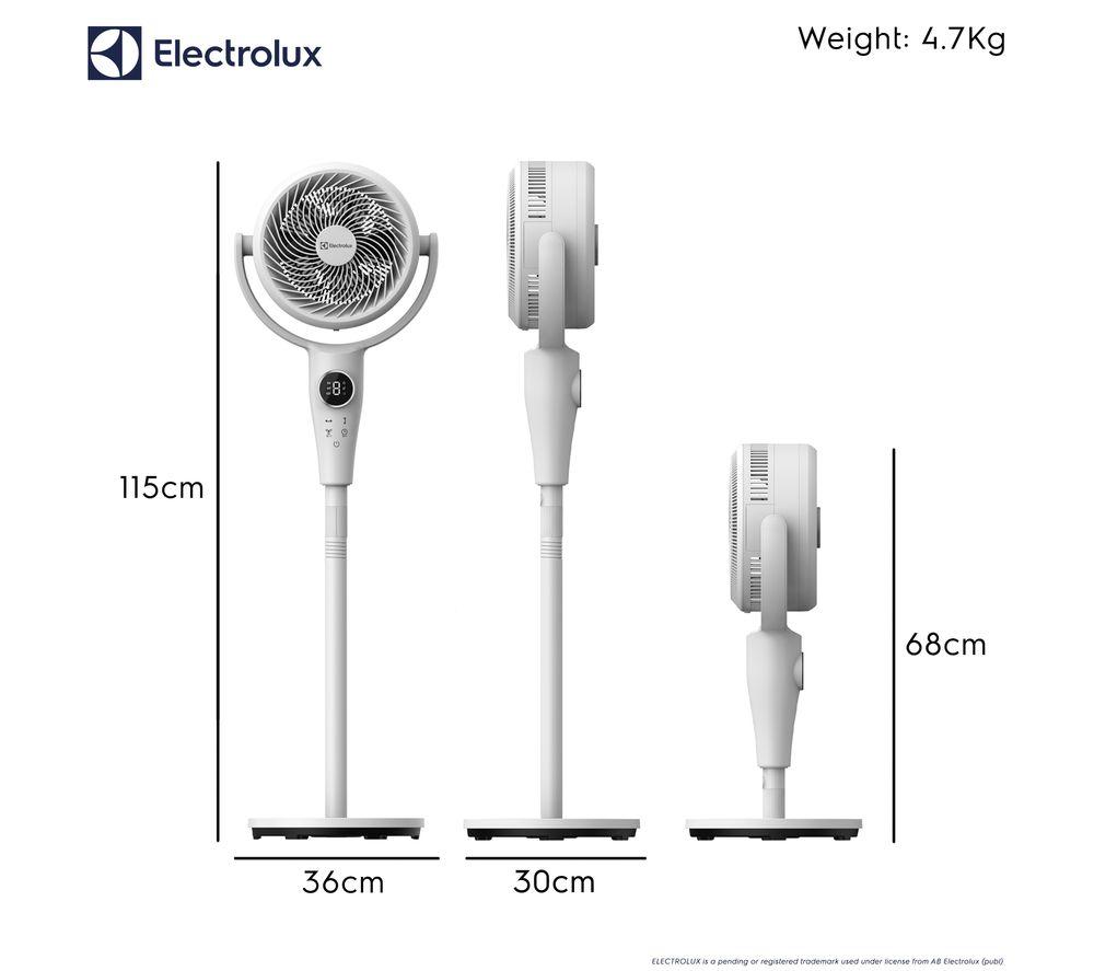 ELECTROLUX FlowAir COL1725 10" Pedestal Fan - White image number 7 of 7
