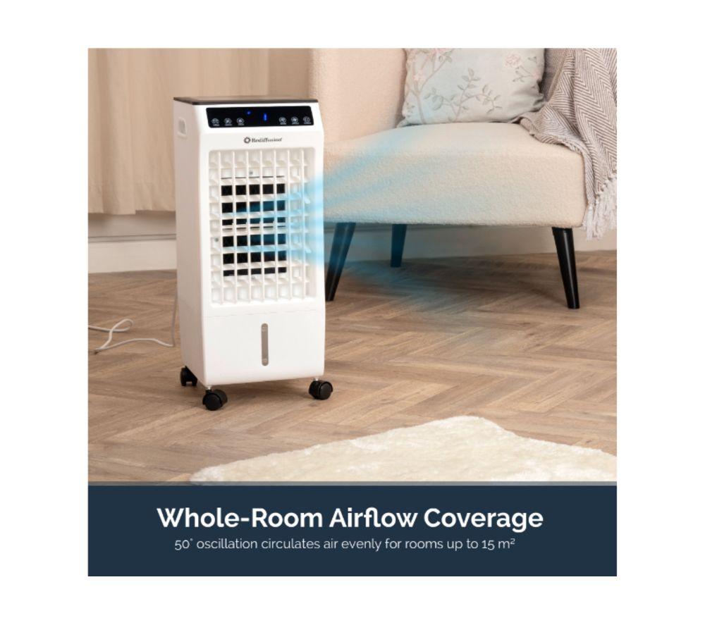 REDIFFUSION 4-in-1 Digital Fan, Humidifier & Air Cooler - White image number 9 of 11