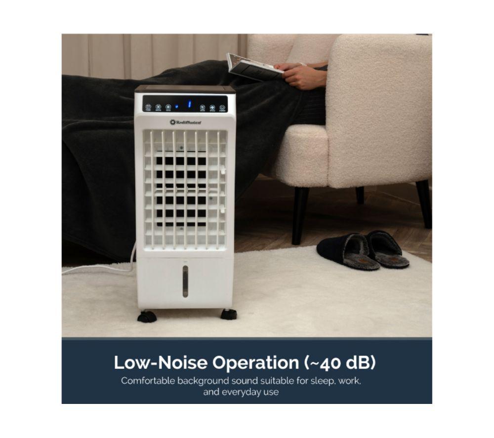 REDIFFUSION 4-in-1 Digital Fan, Humidifier & Air Cooler - White image number 10 of 11