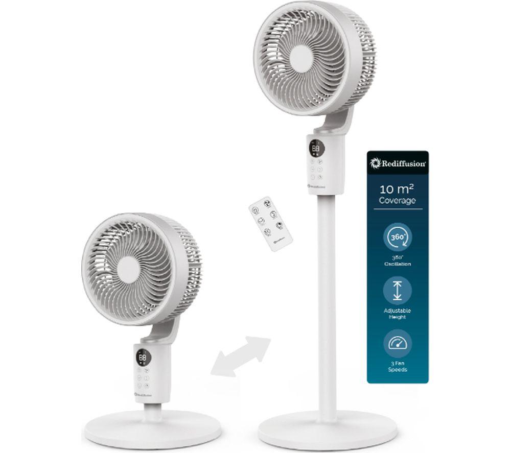 REDIFFUSION Air360 REDAC04WT Pedestal Fan - White image number 15 of 15