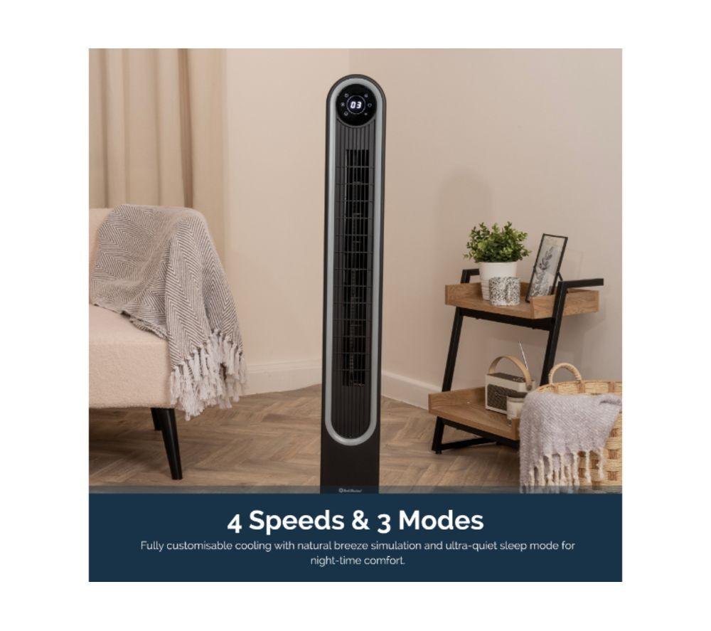 REDIFFUSION REDAC06BK Halo 42" Digital Tower Fan - Black image number 5 of 10