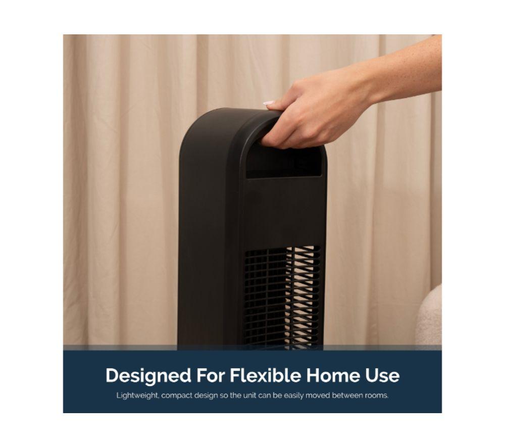 REDIFFUSION REDAC06BK Halo 42" Digital Tower Fan - Black image number 8 of 10