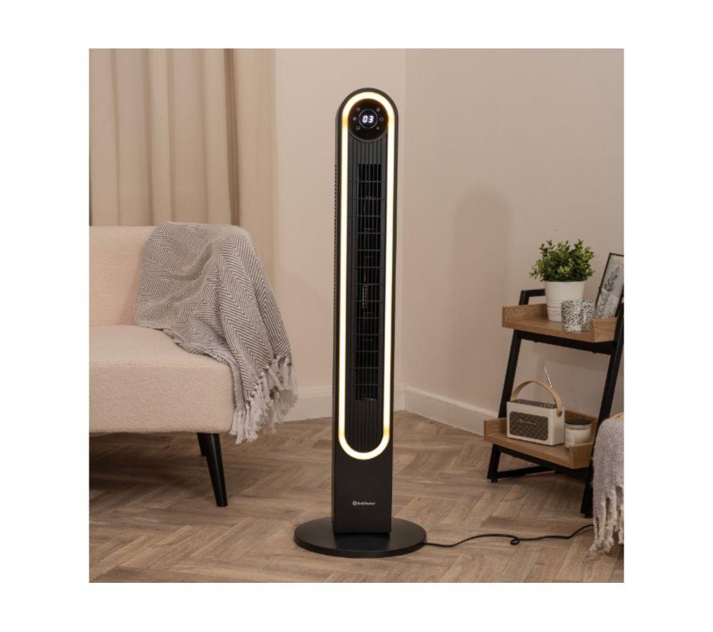 REDIFFUSION REDAC06BK Halo 42" Digital Tower Fan - Black image number 9 of 10