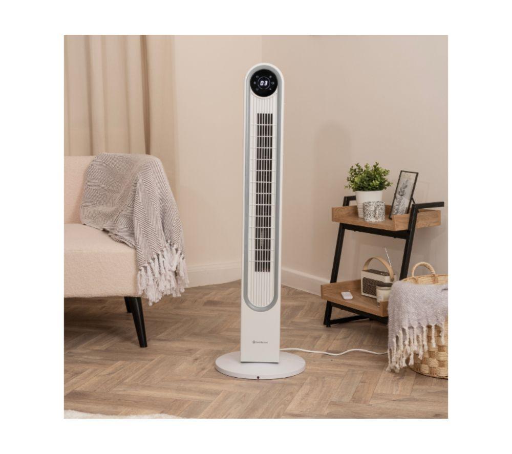 REDIFFUSION REDAC06WT Halo 42" Digital Tower Fan - White image number 2 of 11