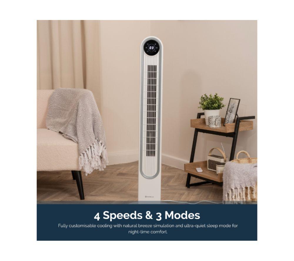 REDIFFUSION REDAC06WT Halo 42" Digital Tower Fan - White image number 8 of 11