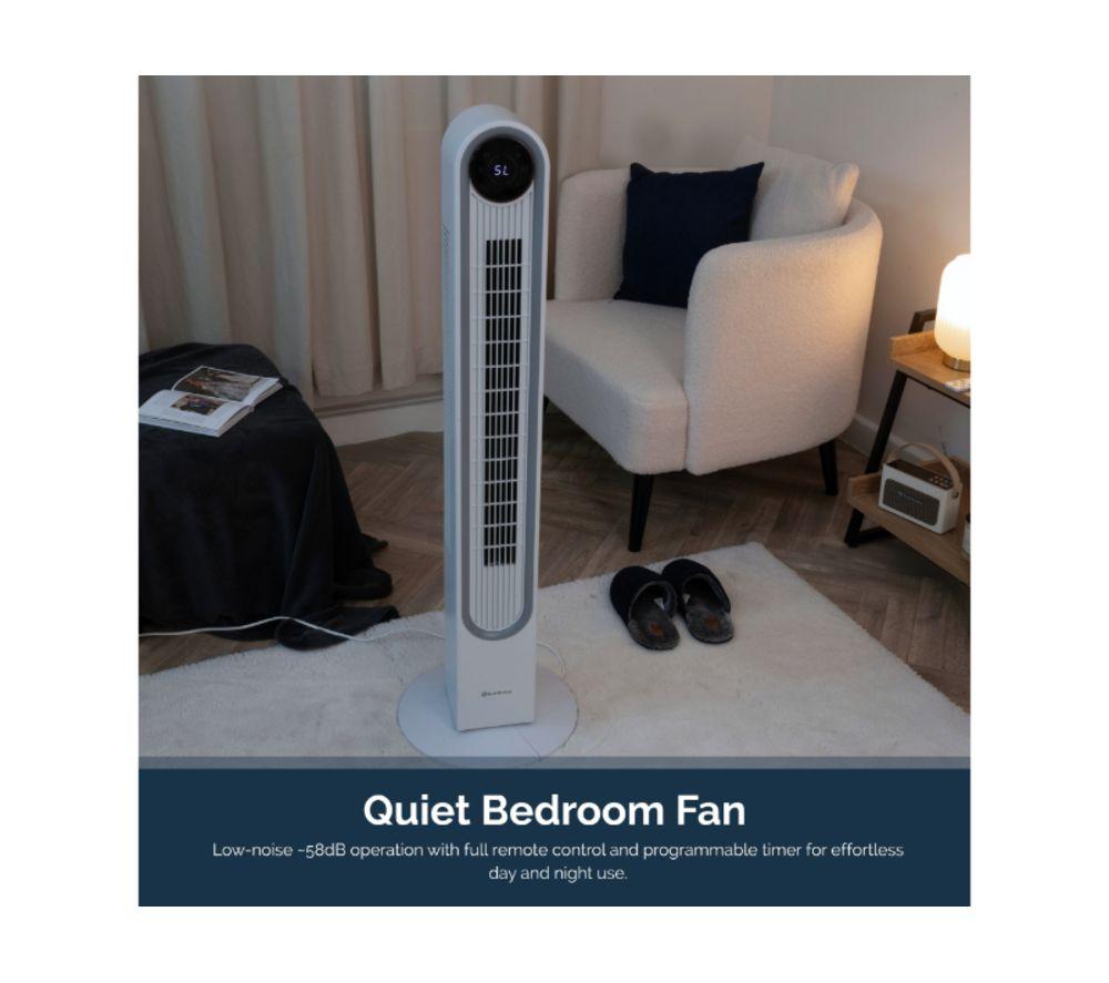 REDIFFUSION REDAC06WT Halo 42" Digital Tower Fan - White image number 9 of 11