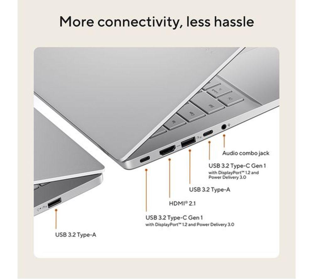 ASUS Vivobook S16 OLED 16" Laptop, Copilot+ PC - AMD Ryzen AI 7, 1 TB SSD, Matte Grey image number 9 of 9