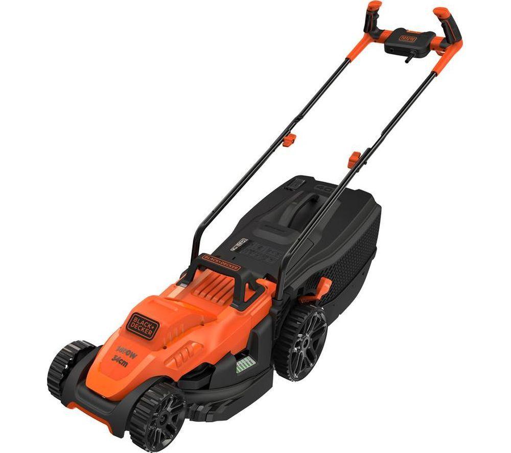 BLACK+DECKER BEMW461BH-GB Corded Rotary Lawn Mower - Orange & Black image number 3 of 13