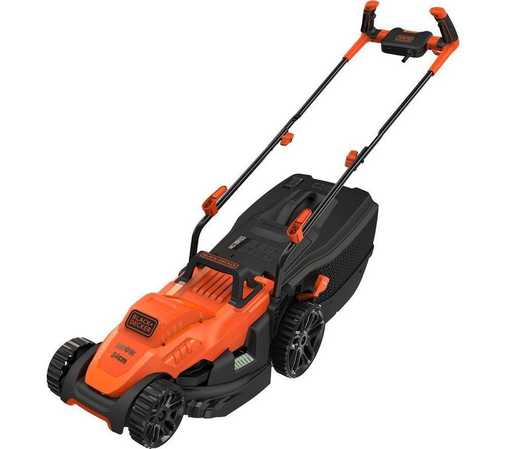 BLACK+DECKER BEMW461BH-GB Corded Rotary Lawn Mower - Orange & Black image number 4 of 13